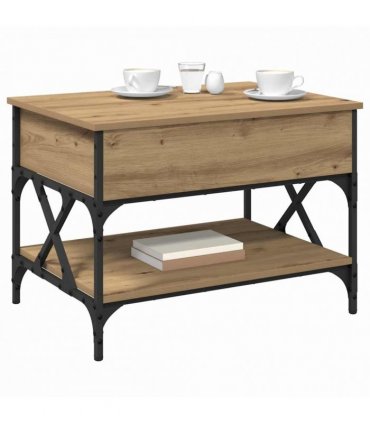 vidaXL Coffee Table Artisan Oak 70 x 50 x 50 cm Engineered Wood