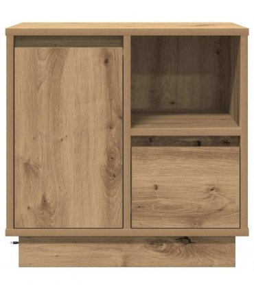 vidaXL Bedside Cabinet with Drawer 2 pcs Artisan Oak 50 x 34.5 x 50 cm