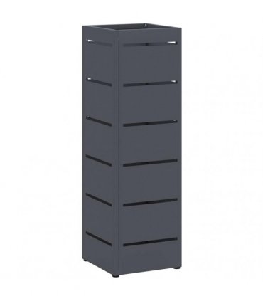 vidaXL Rain Umbrella Stand Anthracite 15.5 x 15.5 x 49 cm Steel