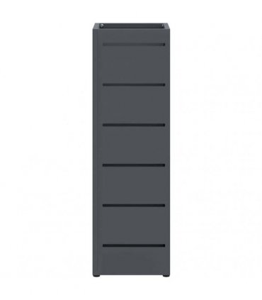 vidaXL Rain Umbrella Stand Anthracite 15.5 x 15.5 x 49 cm Steel
