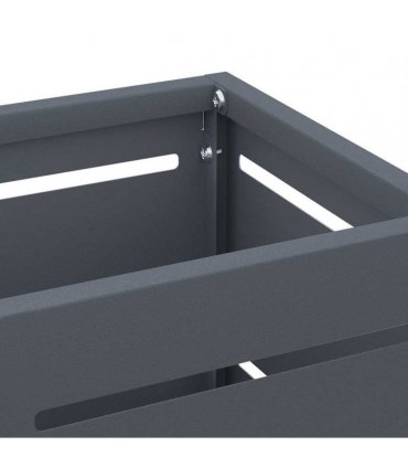 vidaXL Rain Umbrella Stand Anthracite 15.5 x 15.5 x 49 cm Steel