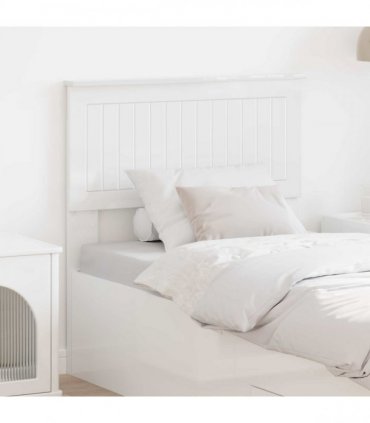 vidaXL Headboard Gloss White Engineered wood