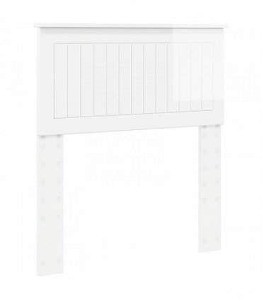 vidaXL Headboard Gloss White Engineered wood
