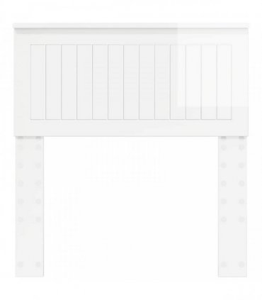 vidaXL Headboard Gloss White Engineered wood