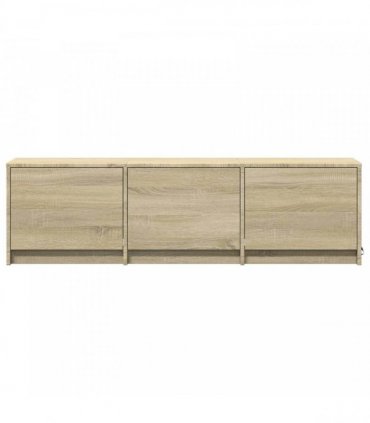 vidaXL TV Cabinet with LED Sonoma 140 x 34 x 40 cm Engineered Wood