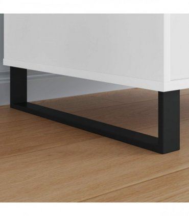 vidaXL Furniture Feet 12 pcs Black 481 x 40.5 x 100 mm Iron