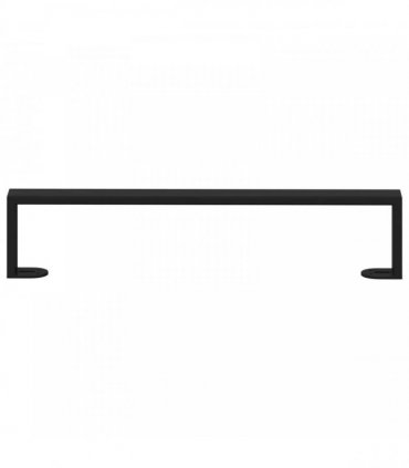 vidaXL Furniture Feet 12 pcs Black 481 x 40.5 x 100 mm Iron