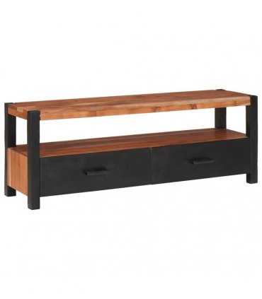 vidaXL Media Cabinet Brown 110 x 30 x 40 cm Solid Acacia Wood