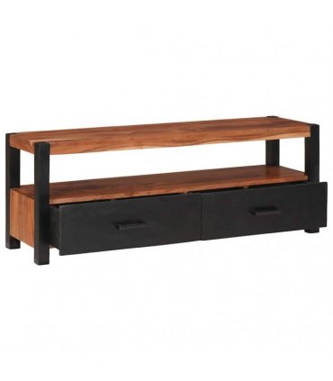 vidaXL Media Cabinet Brown 110 x 30 x 40 cm Solid Acacia Wood