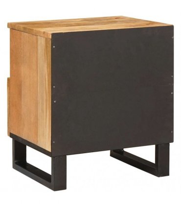 vidaXL Bedside Cabinet Natural 40 x 33 x 46 cm Solid Mango Wood