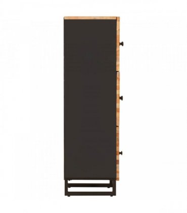 vidaXL Storage Highboard Brown 40 x 33 x 110 cm Solid Mango Wood