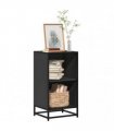 vidaXL Book Cabinet Black 40x35x76 cm Engineered Wood
