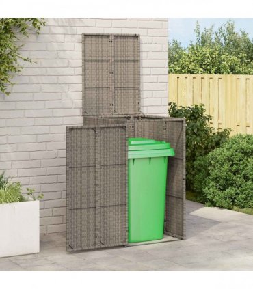 vidaXL Box Garbage Bin Box Grey 65 x 80 x 115 cm Polyethylene