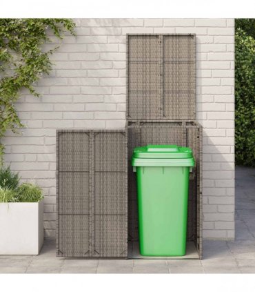 vidaXL Box Garbage Bin Box Grey 65 x 80 x 115 cm Polyethylene