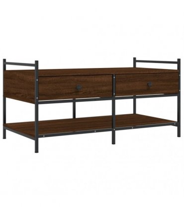 vidaXL Coffee Table Brown Oak 99x50x50 cm Engineered Wood