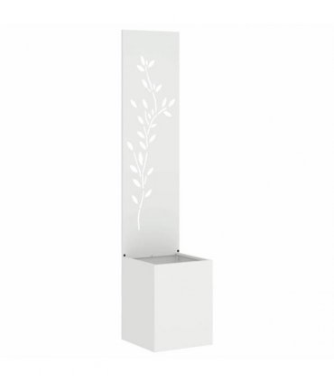 vidaXL Garden Privacy Screen White 32 x 32 x 150 cm Cold-rolled steel