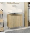 vidaXL Bathroom Cabinet Sonoma Oak 58x33x60 cm Engineered Wood