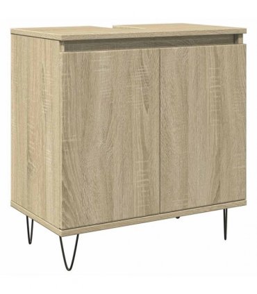 vidaXL Bathroom Cabinet Sonoma Oak 58x33x60 cm Engineered Wood