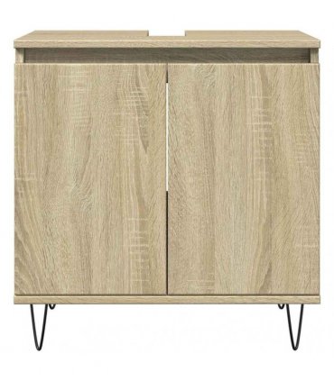 vidaXL Bathroom Cabinet Sonoma Oak 58x33x60 cm Engineered Wood