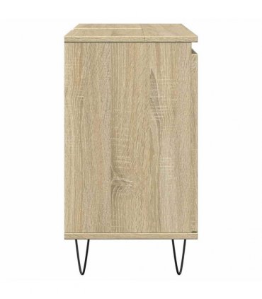 vidaXL Bathroom Cabinet Sonoma Oak 58x33x60 cm Engineered Wood