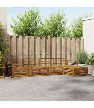 vidaXL Outdoor Sofa Set 5 pcs Natural Solid Acacia Wood