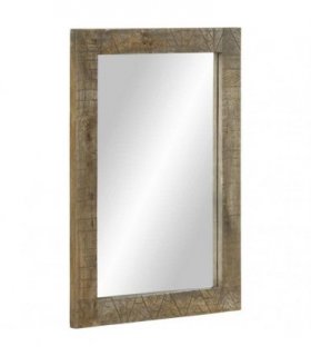 vidaXL Bathroom Mirror 50x2.5x70 cm Solid Wood Mango