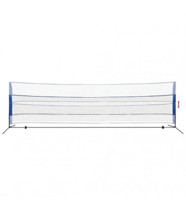 vidaXL Badminton Net with Shuttlecocks 600x155 cm