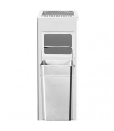 vidaXL Ashtray Dustbin Hotel 36 L Stainless Steel