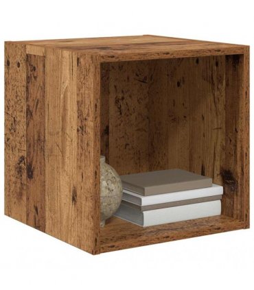 vidaXL Wall Cabinet Old Wood 37 x 37 x 37 cm Engineered Wood