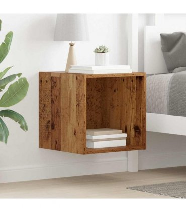 vidaXL Wall Cabinet Old Wood 37 x 37 x 37 cm Engineered Wood