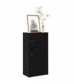 vidaXL Bookcase Black Oak 40x24x77 cm Engineered Wood