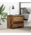 vidaXL Bedside Cabinet Old Wood 45 x 34 x 44.5 cm Engineered Wood