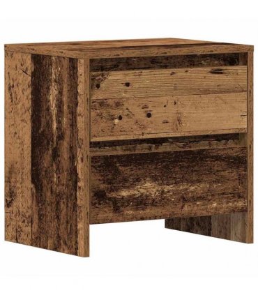 vidaXL Bedside Cabinet Old Wood 45 x 34 x 44.5 cm Engineered Wood