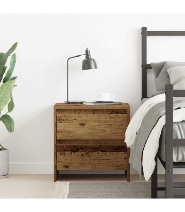 vidaXL Bedside Cabinet Old Wood 45 x 34 x 44.5 cm Engineered Wood