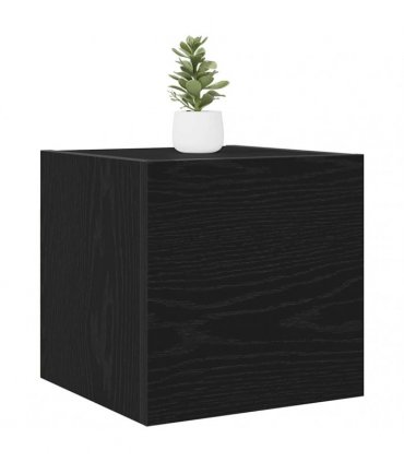 vidaXL TV Cabinet 2 pcs Black Oak 30.5 x 30 x 30 cm Engineered Wood