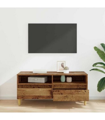 vidaXL TV Cabinet Old Wood 100 x 34.5 x 44.5 cm Engineered Wood