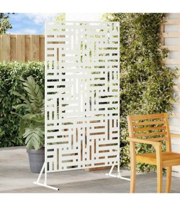 vidaXL Privacy Screen 100 x 50 x 180 cm Steel White