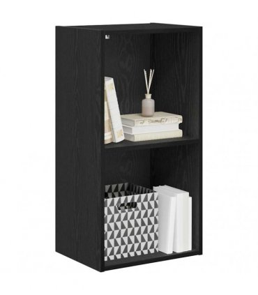 vidaXL Bookshelf Black Oak 40 x 30 x 77 cm Engineered Wood