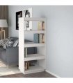 vidaXL Book Cabinet/Room Divider White 60x35x135 cm Solid Pinewood