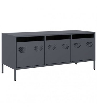 vidaXL TV Cabinet Anthracite 101.5x39x43.5 cm Cold-rolled Steel