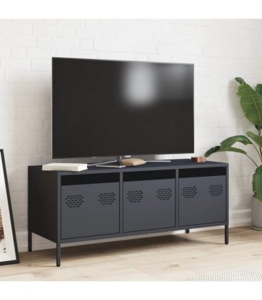 vidaXL TV Cabinet Anthracite 101.5x39x43.5 cm Cold-rolled Steel