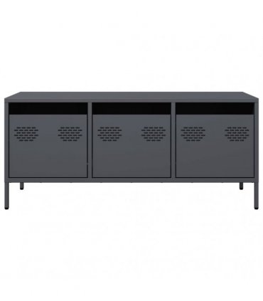 vidaXL TV Cabinet Anthracite 101.5x39x43.5 cm Cold-rolled Steel