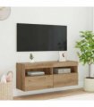 vidaXL TV Wall Cabinet Artisan Oak 100 x 30 x 40 cm Engineered Wood