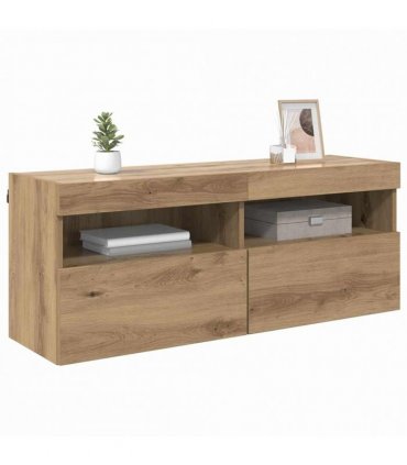 vidaXL TV Wall Cabinet Artisan Oak 100 x 30 x 40 cm Engineered Wood