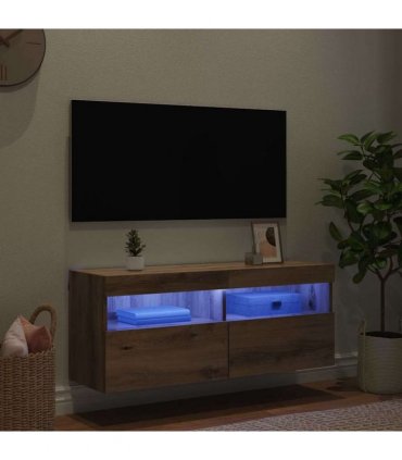 vidaXL TV Wall Cabinet Artisan Oak 100 x 30 x 40 cm Engineered Wood