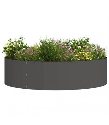 vidaXL Planter Ring 5 pcs Black 80 x 80 x 20 cm Cold-rolled Steel