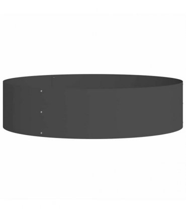 vidaXL Planter Ring 5 pcs Black 80 x 80 x 20 cm Cold-rolled Steel