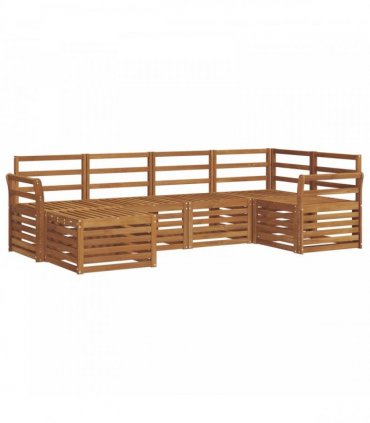 vidaXL Sectional Sofa Set 6 pcs Natural