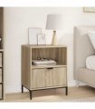 vidaXL Bedside Cabinet Sonoma oak 49 x 36 x 61 cm Engineered wood