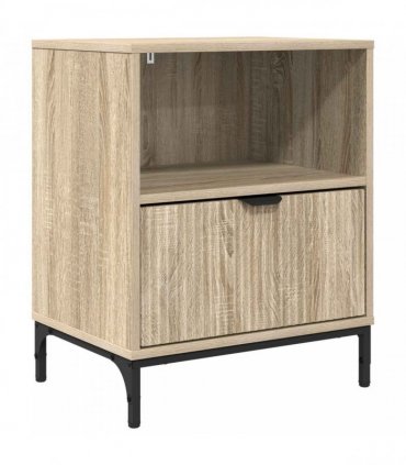 vidaXL Bedside Cabinet Sonoma oak 49 x 36 x 61 cm Engineered wood